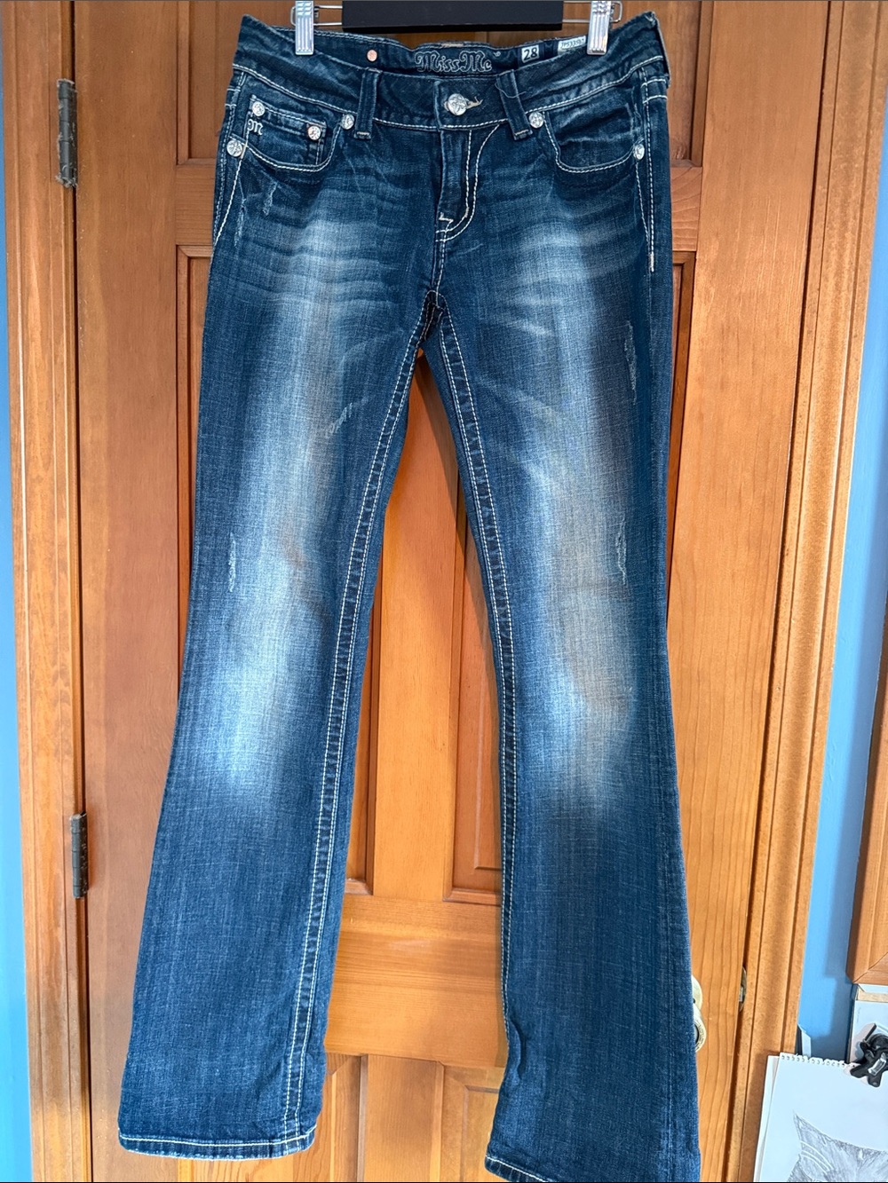 Miss Me Women's Faded Blue Bootcut Jeans